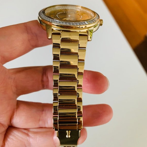 Michael Kors Madelyn Pavé Gold-Tone Watch, 40mm